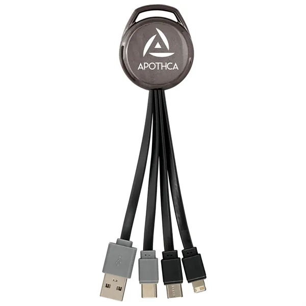 Metallic Vivid Dual Input 3-in-1 Charging Cable... from ASI 30208 A P Specialties / AP Specialties