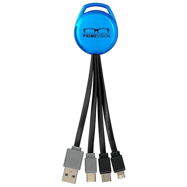 Metallic Vivid Dual Input 3-in-1 Charging Cable... from ASI 30208 A P Specialties / AP Specialties