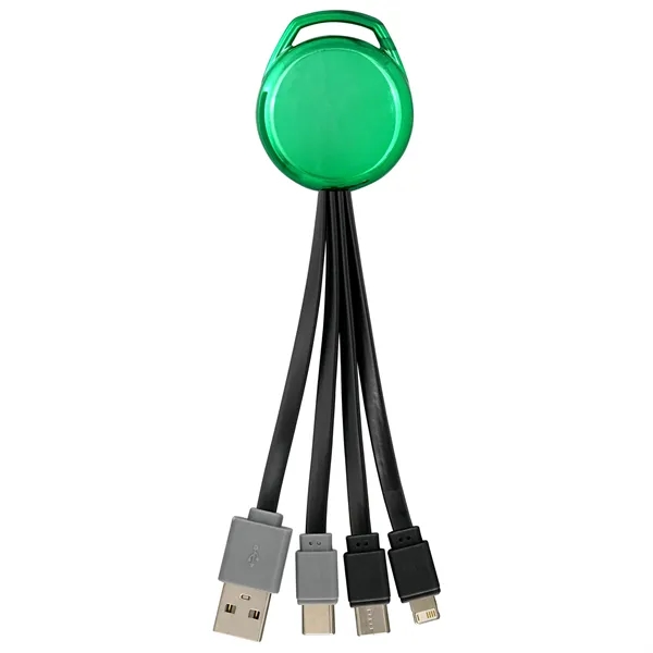 Metallic Vivid Dual Input 3-in-1 Charging Cable... from ASI 30208 A P Specialties / AP Specialties