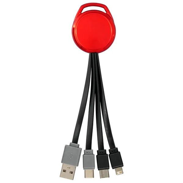 Metallic Vivid Dual Input 3-in-1 Charging Cable... from ASI 30208 A P Specialties / AP Specialties