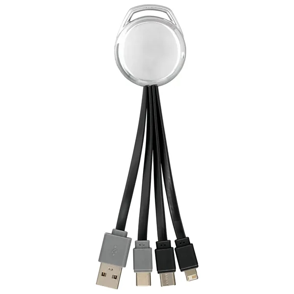 Metallic Vivid Dual Input 3-in-1 Charging Cable... from ASI 30208 A P Specialties / AP Specialties