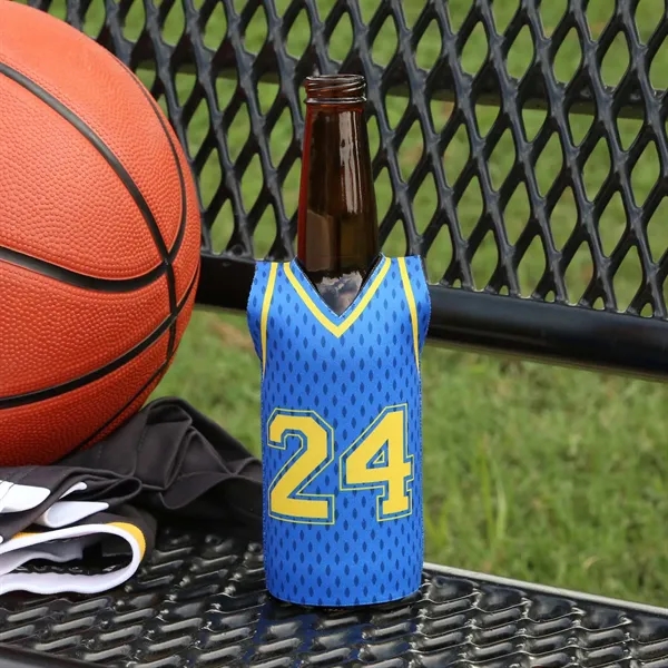 Keep drinks cold with Full Color Reversible Sleeveless Jersey Neoprene Bottle... from ASI 61966 HPG / HPG Gold Best Promotions USA