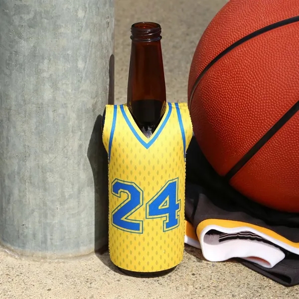 Keep drinks cold with Full Color Reversible Sleeveless Jersey Neoprene Bottle... from ASI 61966 HPG / HPG Gold Best Promotions USA
