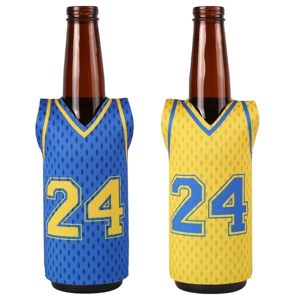 Keep drinks cold with Full Color Reversible Sleeveless Jersey Neoprene Bottle... from ASI 61966 HPG / HPG Gold Best Promotions USA