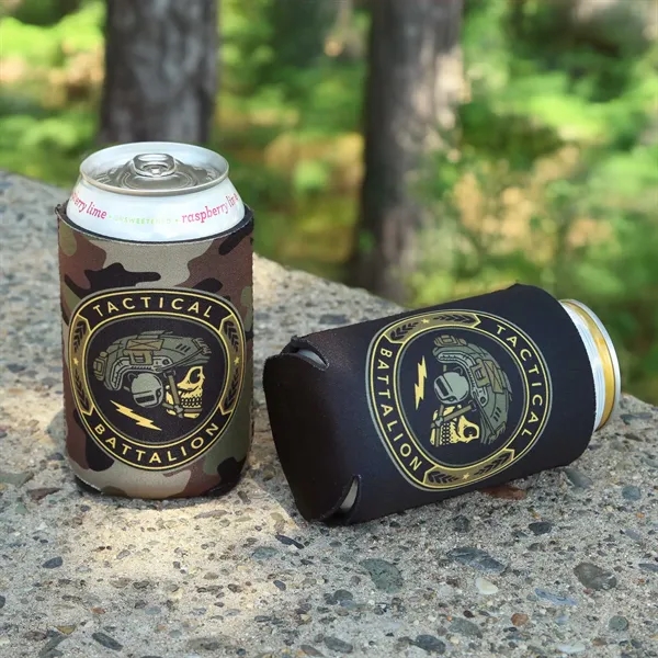 Keep drinks cold with Full Color Reversible Neoprene Can Cooler vibrant,... from ASI 61966 HPG / HPG Gold Best Promotions USA