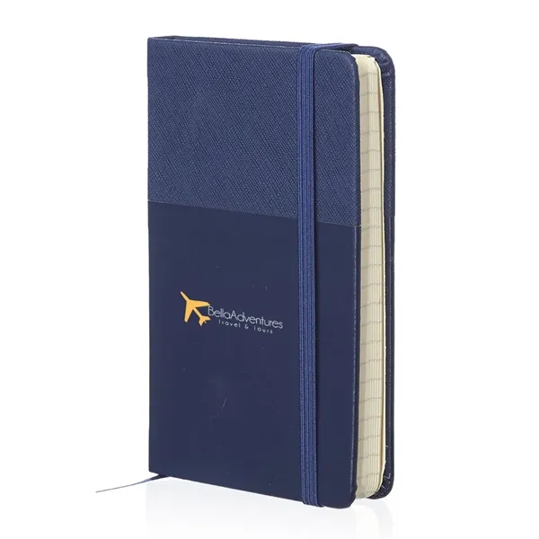 88-page hardcover journal notebook with elastic band bookmark in five colors.... from ASI 39552 BEL Promo