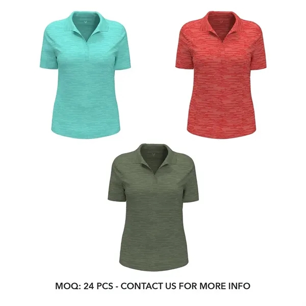 Lightweight and functional, the Broken Stripe Polo sports a 100% polyester... from ASI 61005 Hirsch Gift Inc