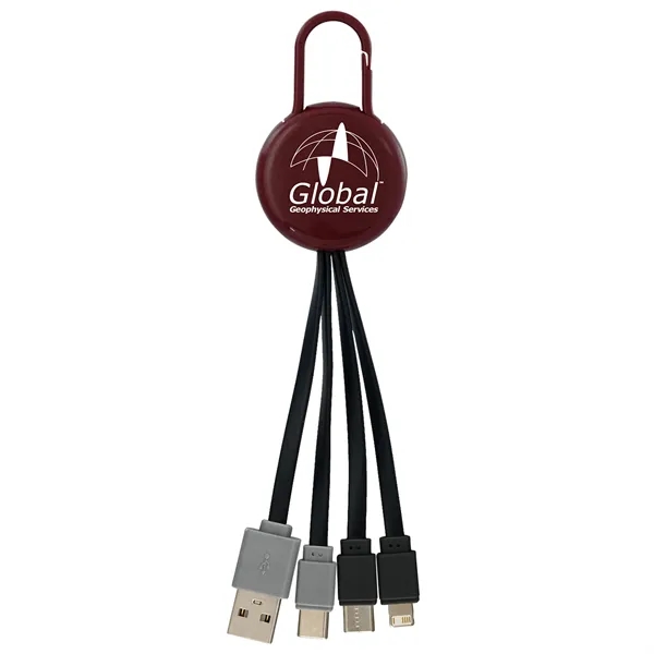 COLORFUL CLIP DUAL INPUT 3 IN 1 CHARGING CABLE... from ASI 30208 A P Specialties / AP Specialties
