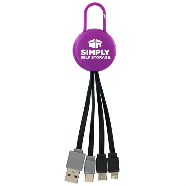 COLORFUL CLIP DUAL INPUT 3 IN 1 CHARGING CABLE... from ASI 30208 A P Specialties / AP Specialties