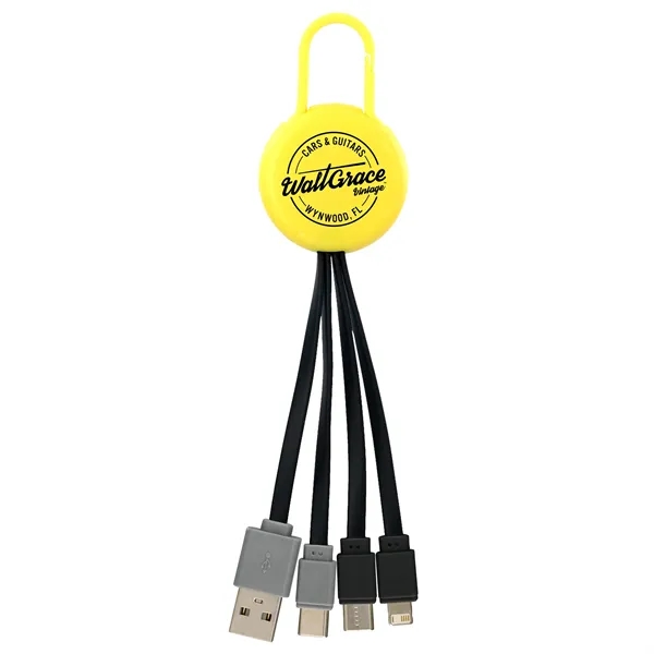COLORFUL CLIP DUAL INPUT 3 IN 1 CHARGING CABLE... from ASI 30208 A P Specialties / AP Specialties