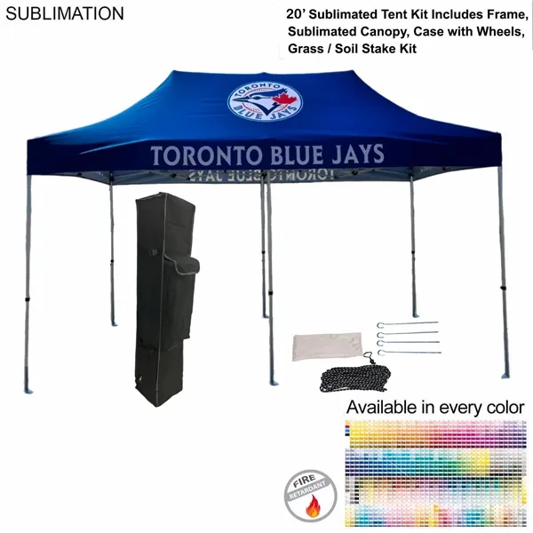 20' Premium Sublimated Tent Kit, Includes Premium 40mm Aluminum Frame, Canopy,... from ASI 53509 FIEL-Fairdeal Import & Export / FIEL