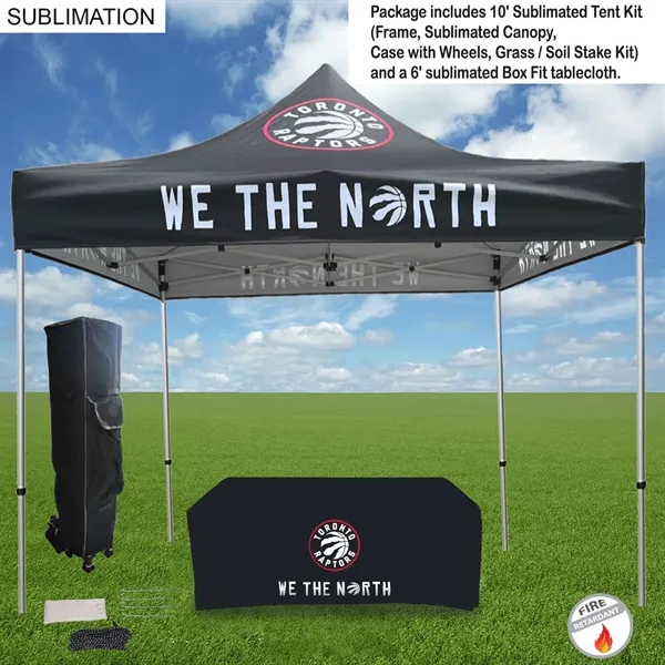 Event Package, 10' Premium sublimated Tent Kit and 6' Sublimated Box... from ASI 53509 FIEL-Fairdeal Import & Export / FIEL