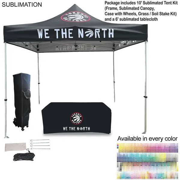24Hr Express Ship - Event package, 10' premium sublimated tent kit... from ASI 53509 FIEL-Fairdeal Import & Export