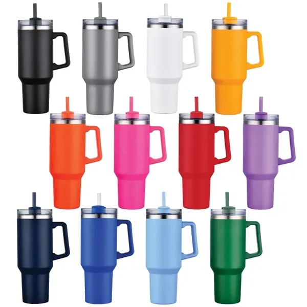 40 oz. vacuum insulated travel mug made of stainless steel with... from ASI 57655 STOPNGO Line