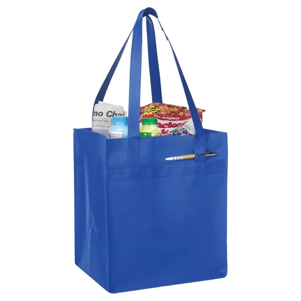 Tote bag made of 100GSM non-woven soft textured polypropylene with reinforced... from ASI 57655 STOPNGO Line