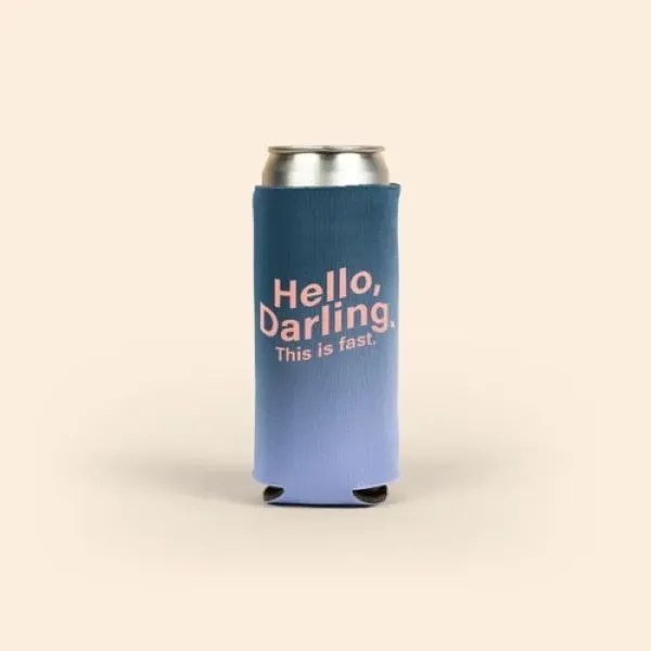 Our super-popular Full-Color Sublimated Pocket Coolie for Slim Cans, now 24-hour... from ASI 74710 Numo