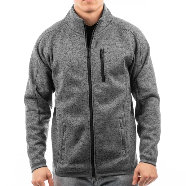 Burnside® men's sweater knit jacket that's made of 6.5 oz, 100%... from ASI 61125 Hit Promotional Products / Hit®