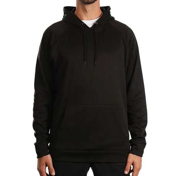 Men's fleece pullover hoodie with raglan sleeves, a front pouch pocket,... from ASI 61125 Hit Promotional Products / Hit®