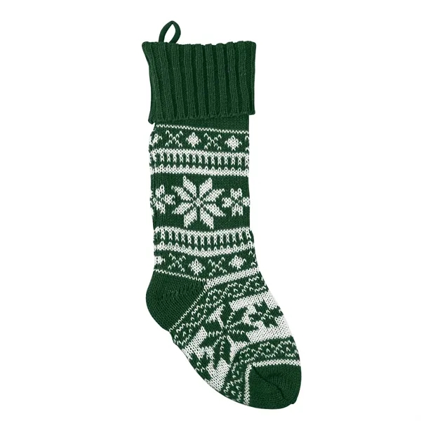 Holiday stocking with a festive snowflake design.... from ASI 61125 Hit Promotional Products / Hit®
