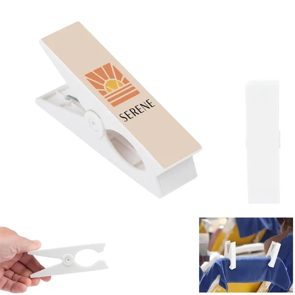 4.5" x 0.375" plastic beach towel utility clip.... from ASI 61125 Hit Promotional Products / Hit®