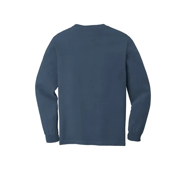 Garment dyed, long-sleeve pocket t-shirt.... from ASI 61125 Hit Promotional Products / Hit®