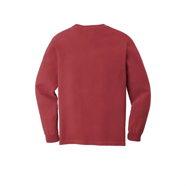 Garment dyed, long-sleeve pocket t-shirt.... from ASI 61125 Hit Promotional Products / Hit®
