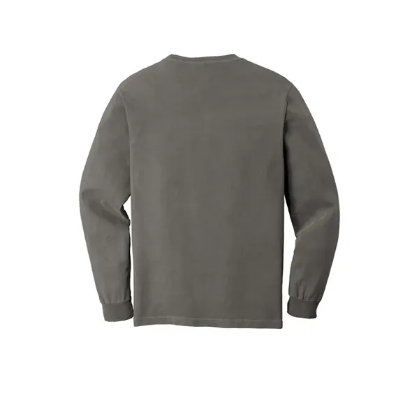 Garment dyed, long-sleeve pocket t-shirt.... from ASI 61125 Hit Promotional Products / Hit®