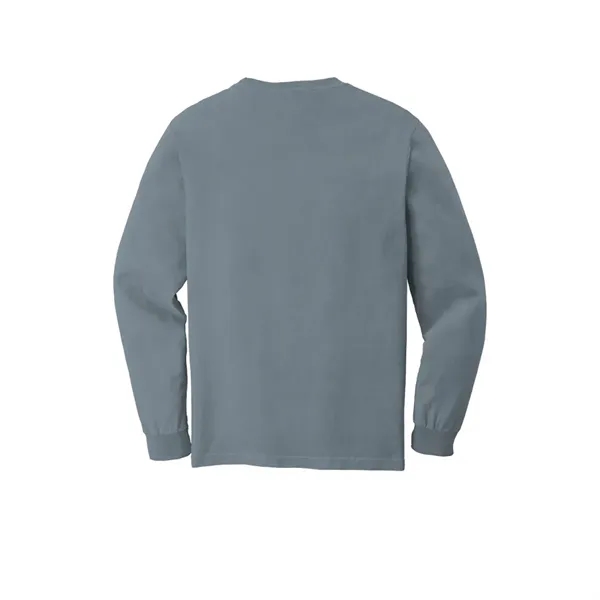 Garment dyed, long-sleeve pocket t-shirt.... from ASI 61125 Hit Promotional Products / Hit®