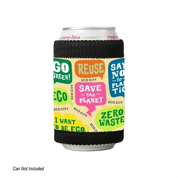 Sweater sleeve for cans, made of ocean-bound plastic and spandex.... from ASI 61125 Hit Promotional Products / Hit®