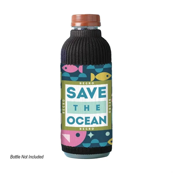 Tall beverage sleeve made from ocean-bound plasti and spandex.... from ASI 61125 Hit Promotional Products / Hit®