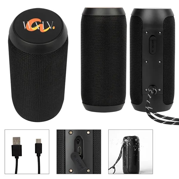 Waterproof, wireless speaker with Bluetooth technology and Type-C input.... from ASI 61125 Hit Promotional Products / Hit®
