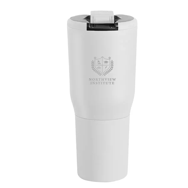 35 oz. insulated stainless steel tumbler with spill-resistant lid and powder... from ASI 61125 Hit Promotional Products / Hit®