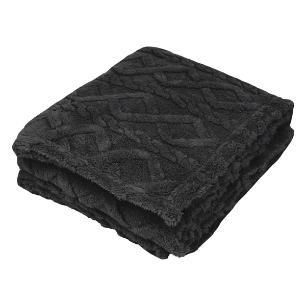 48" x 63" Sherpa blanket made with recycled polyester.... from ASI 61125 Hit Promotional Products / Hit®