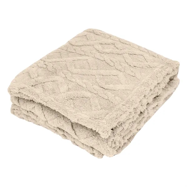48" x 63" Sherpa blanket made with recycled polyester.... from ASI 61125 Hit Promotional Products / Hit®