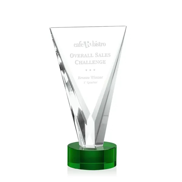 The beautifully tapered Mustico Optical Crystal award emerges from a solid... from ASI 84592 St Regis Group / St Regis