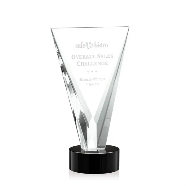 The beautifully tapered Mustico Optical Crystal award emerges from a solid... from ASI 84592 St Regis Group / St Regis