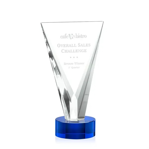 The beautifully tapered Mustico Optical Crystal award emerges from a solid... from ASI 84592 St Regis Group / St Regis