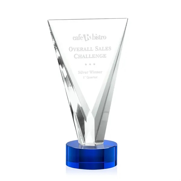 The beautifully tapered Mustico Optical Crystal award emerges from a solid... from ASI 84592 St Regis Group / St Regis