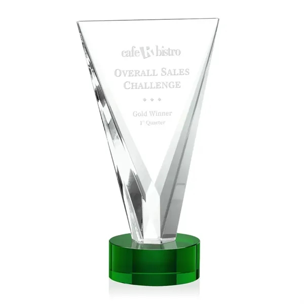 The beautifully tapered Mustico Optical Crystal award emerges from a solid... from ASI 84592 St Regis Group / St Regis
