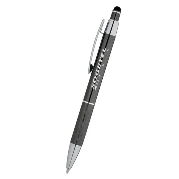 Durable aluminum click-action ballpoint pen featuring gleaming chrome clip and accents... from ASI 90859 Tempo Industries Inc / Tempoline