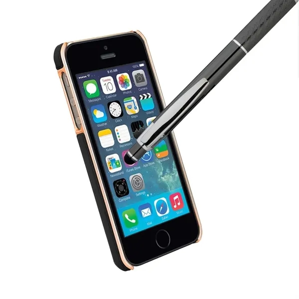 Durable aluminum click-action ballpoint pen featuring gleaming chrome clip and accents... from ASI 90859 Tempo Industries Inc / Tempoline