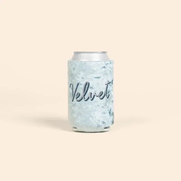 Velvet-neoprene can cooler with colored stitching and front pocket.... from ASI 74710 Numo / NUMO Kolder