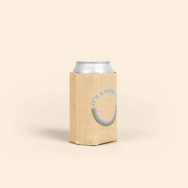 Burlap/High-Quality Neoprene ( Wetsuit Material ), collapsible can insulator with customizable... from ASI 74710 Numo / NUMO Kolder