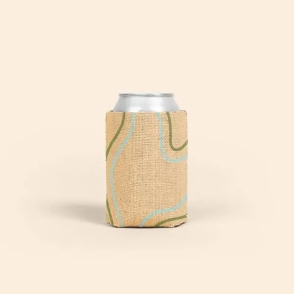 Burlap/High-Quality Neoprene ( Wetsuit Material ), collapsible can insulator with customizable... from ASI 74710 Numo / NUMO Kolder