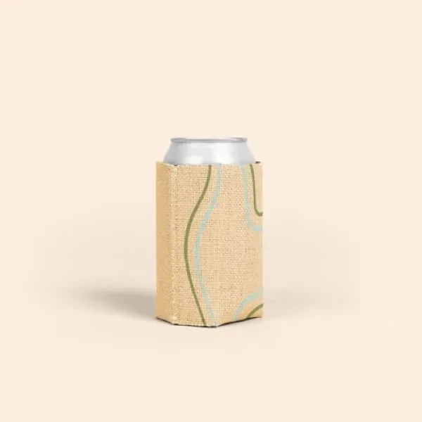 Burlap/High-Quality Neoprene ( Wetsuit Material ), collapsible can insulator with customizable... from ASI 74710 Numo / NUMO Kolder