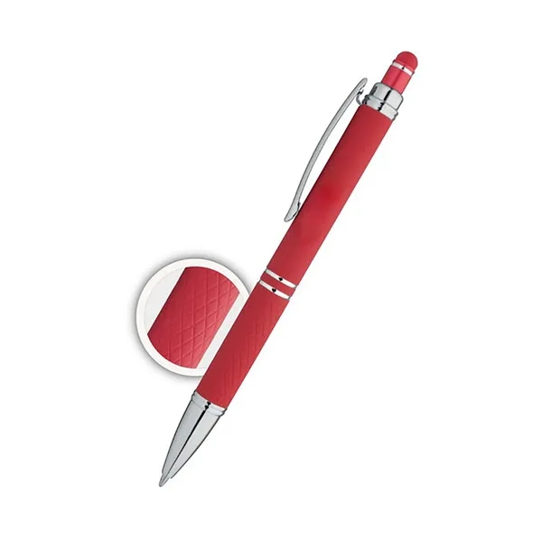 Soft touch stylus pen featuring durable aluminum construction, click-to-write action, and... from ASI 90859 Tempo Industries Inc / Tempoline