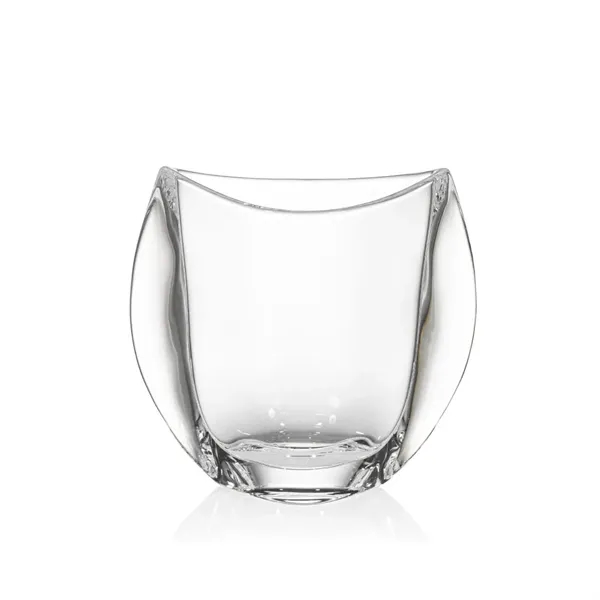 Striking Lead Free Crystalline Vase features a scalloped top that bows... from ASI 84592 St Regis Group