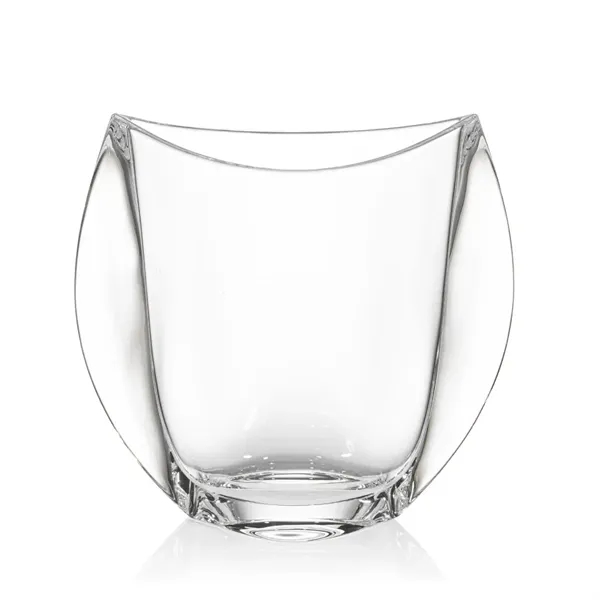 Striking Lead Free Crystalline Vase features a scalloped top that bows... from ASI 84592 St Regis Group