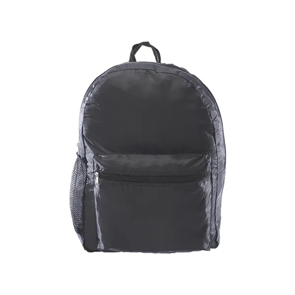 Polyester backpack with side mesh pocket plus 1 color silkscreen imprint... from ASI 37218 Athena Promo (tm)