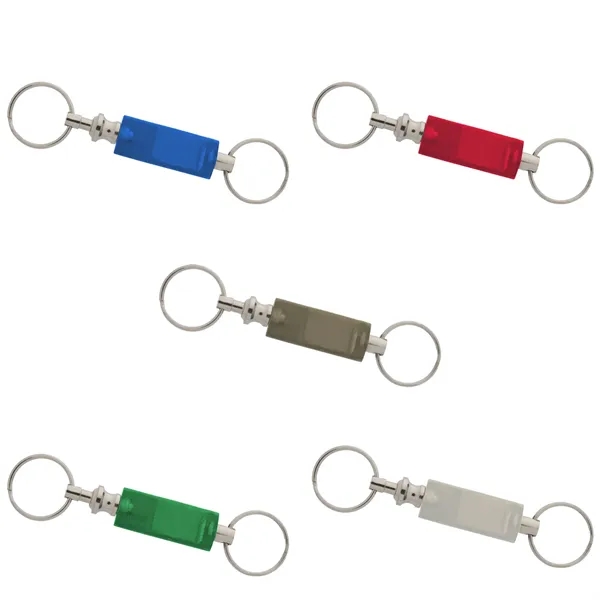 Valet key tag detachable keychain plus 1 color pad print on... from ASI 37218 Athena Promo (tm)